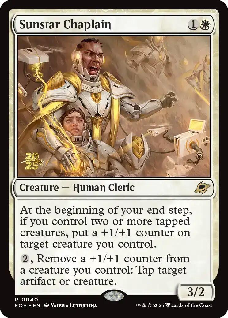 Sunstar Chaplain [Edge of Eternities Prerelease Promos] | Chromatic Games