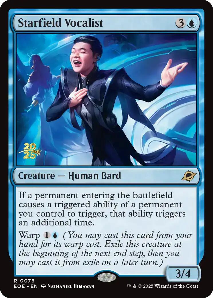 Starfield Vocalist [Edge of Eternities Prerelease Promos] | Chromatic Games