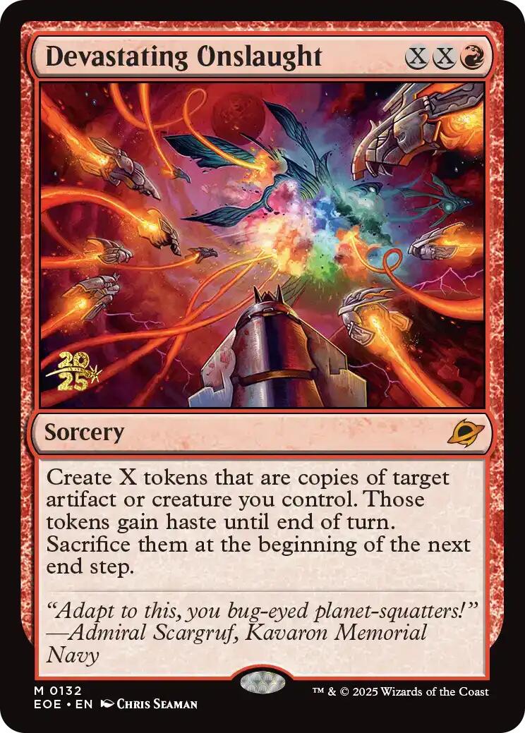 Devastating Onslaught [Edge of Eternities Prerelease Promos] | Chromatic Games