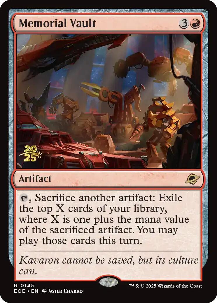 Memorial Vault [Edge of Eternities Prerelease Promos] | Chromatic Games