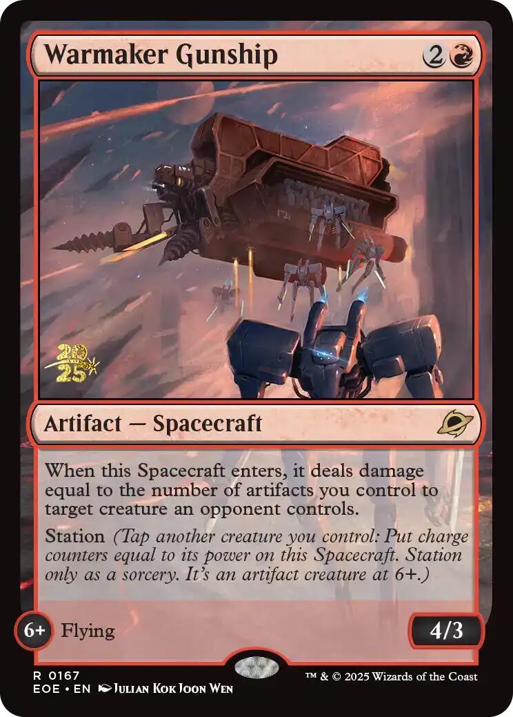 Warmaker Gunship [Edge of Eternities Prerelease Promos] | Chromatic Games