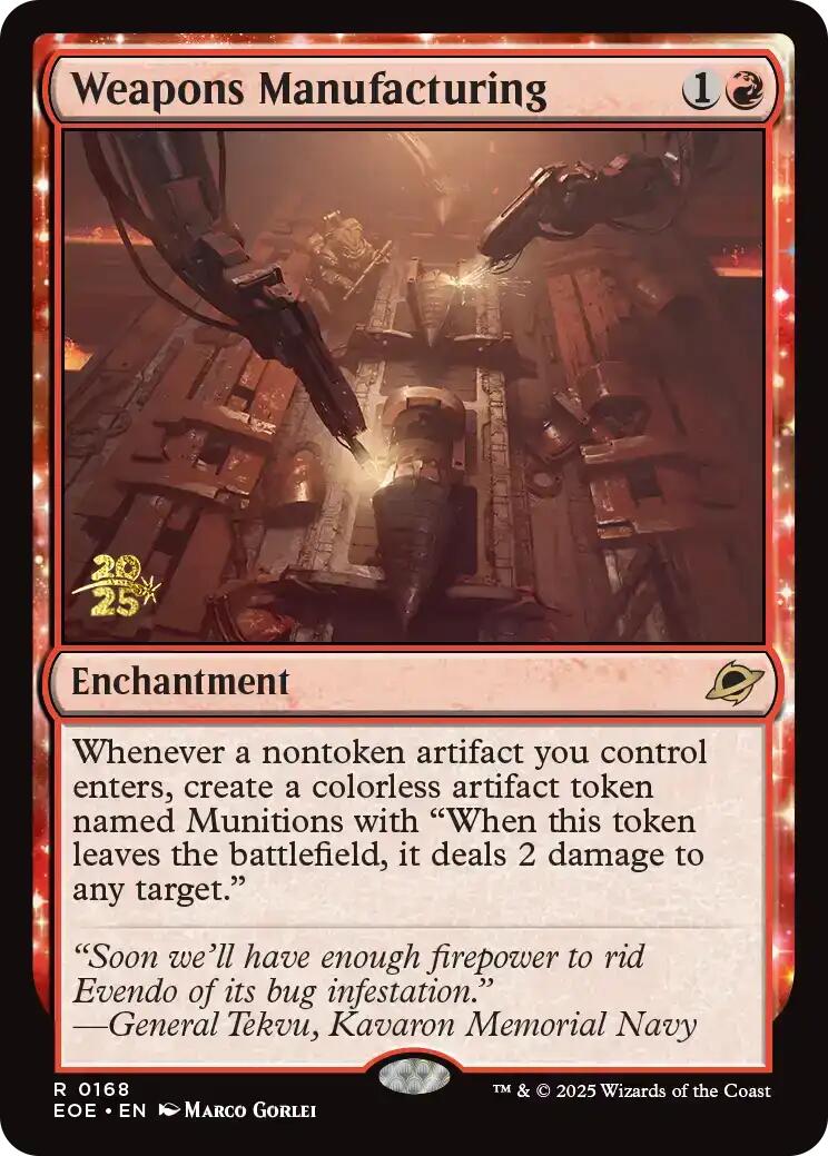 Weapons Manufacturing [Edge of Eternities Prerelease Promos] | Chromatic Games