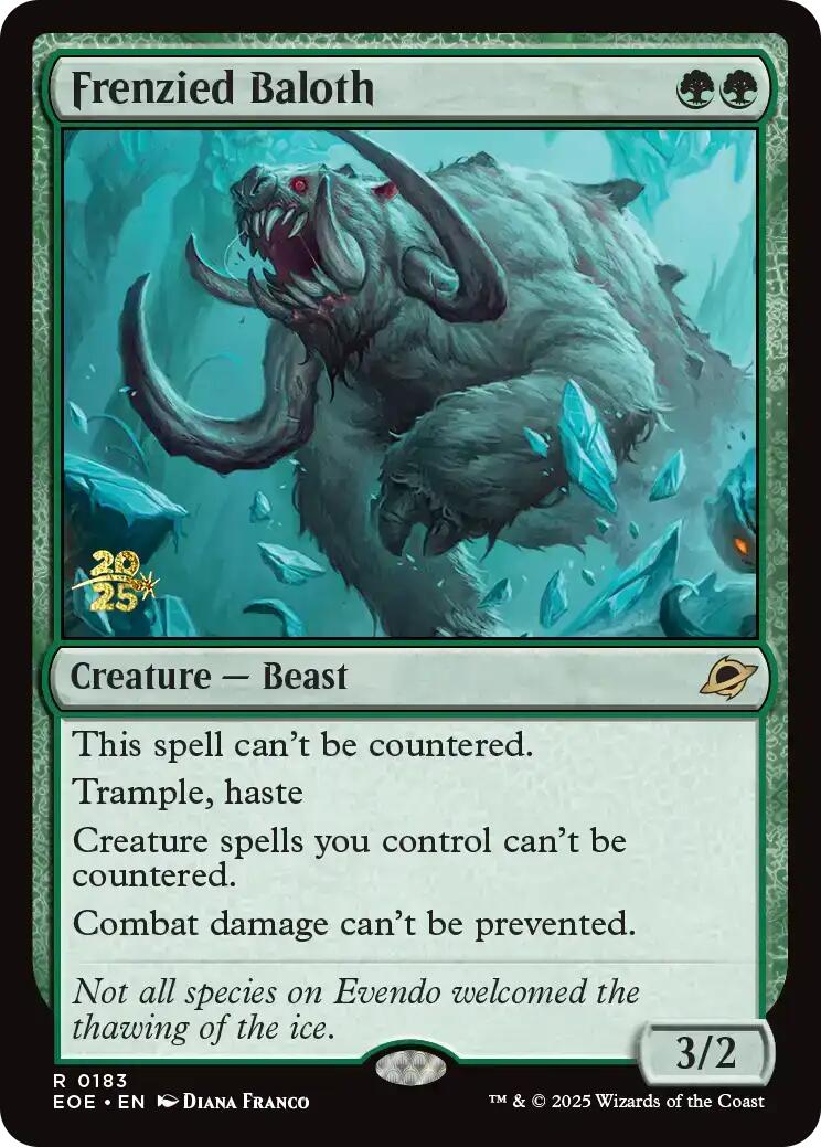 Frenzied Baloth [Edge of Eternities Prerelease Promos] | Chromatic Games
