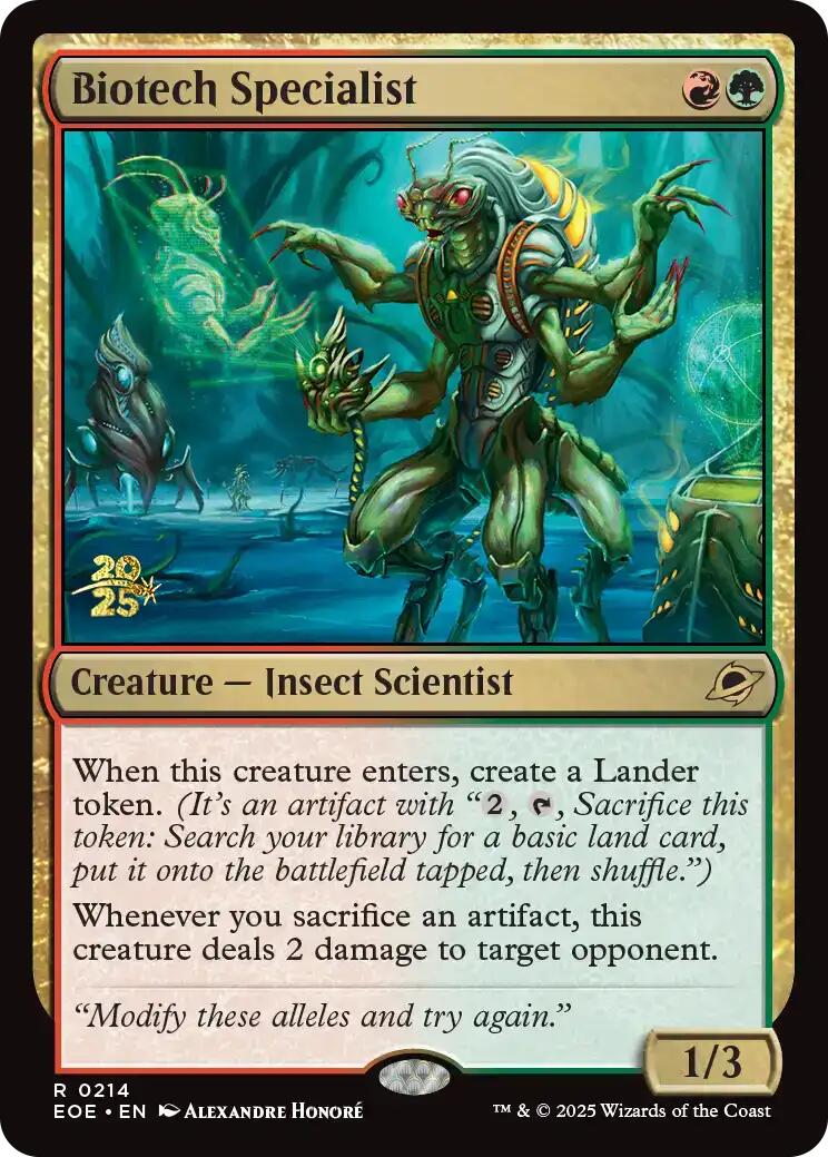 Biotech Specialist [Edge of Eternities Prerelease Promos] | Chromatic Games