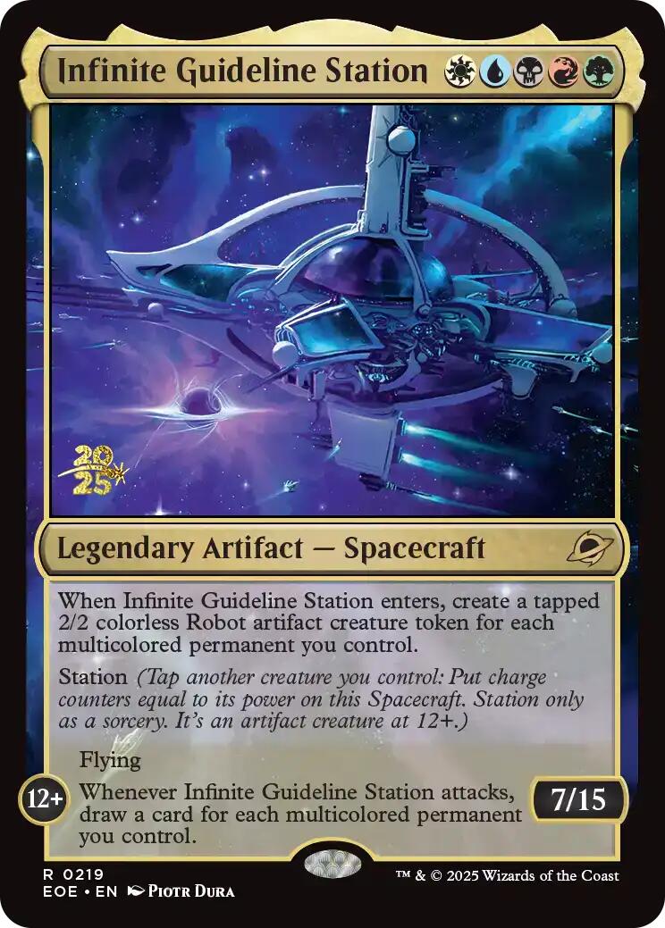Infinite Guideline Station [Edge of Eternities Prerelease Promos] | Chromatic Games