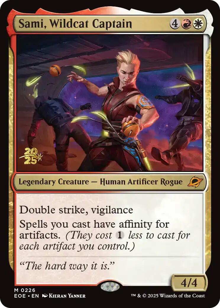 Sami, Wildcat Captain [Edge of Eternities Prerelease Promos] | Chromatic Games