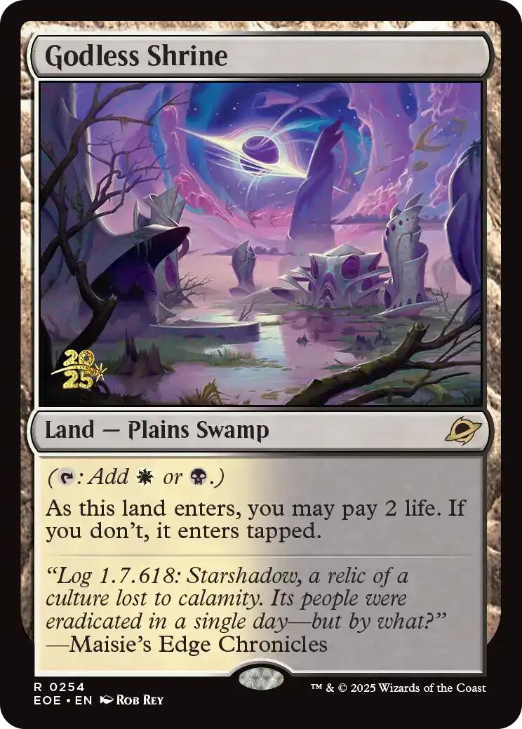 Godless Shrine [Edge of Eternities Prerelease Promos] | Chromatic Games