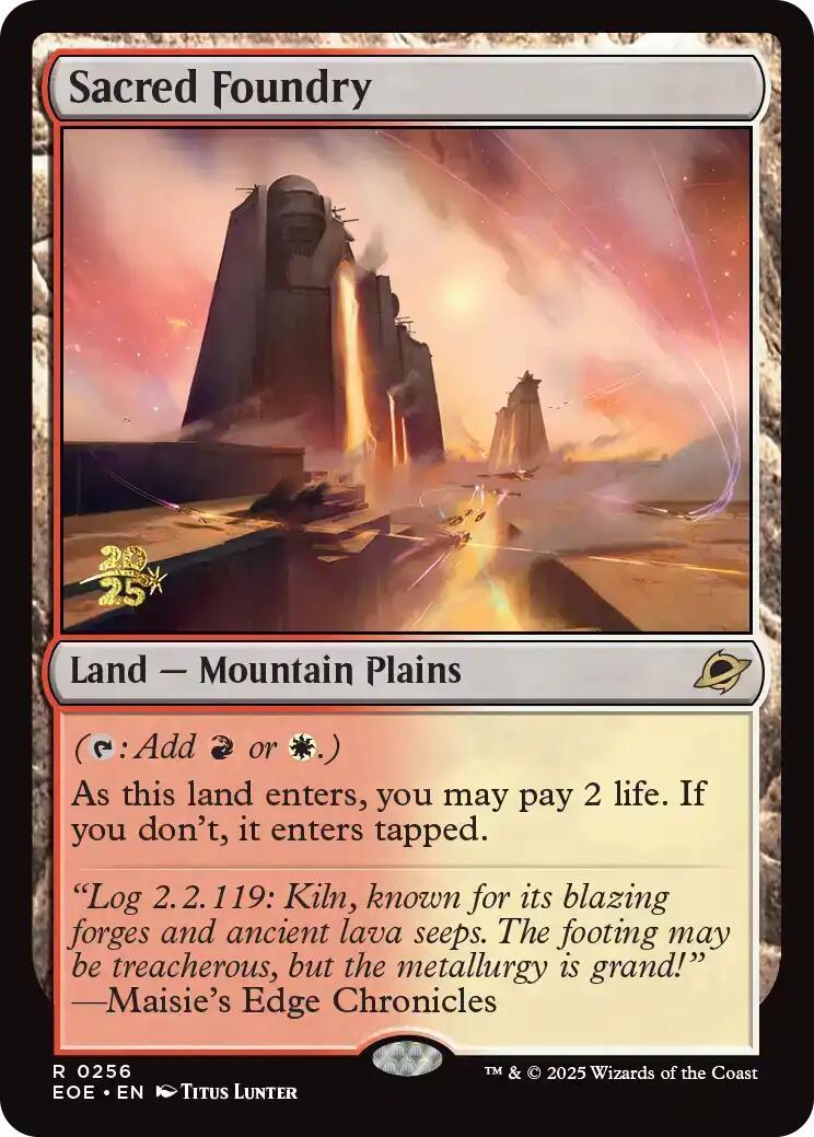 Sacred Foundry [Edge of Eternities Prerelease Promos] | Chromatic Games