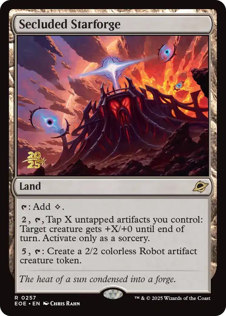Secluded Starforge [Edge of Eternities Prerelease Promos] | Chromatic Games