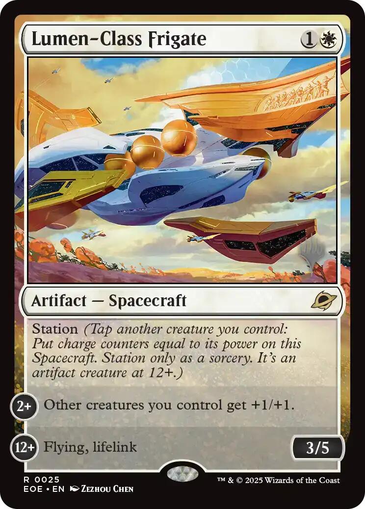 Lumen-Class Frigate [Edge of Eternities Promo Pack] | Chromatic Games