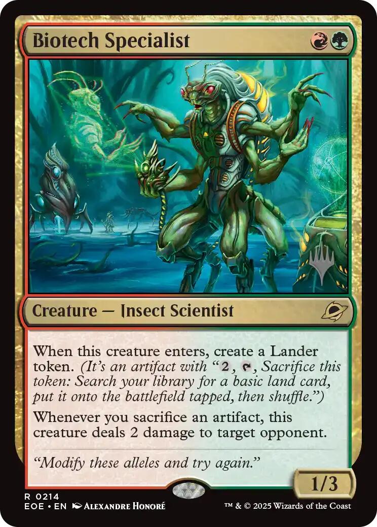 Biotech Specialist [Edge of Eternities Promo Pack] | Chromatic Games