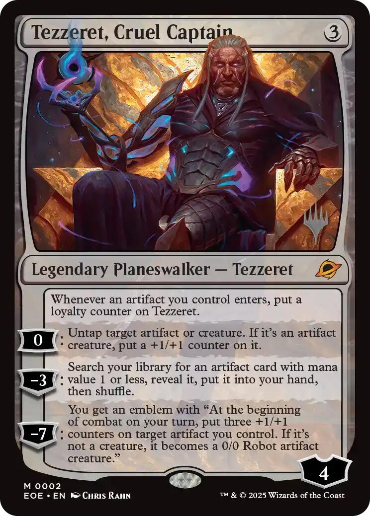 Tezzeret, Cruel Captain [Edge of Eternities Promo Pack] | Chromatic Games