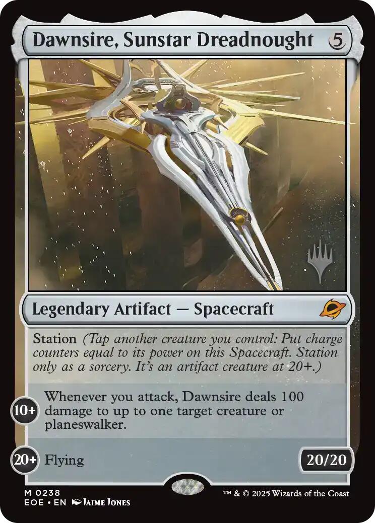 Dawnsire, Sunstar Dreadnought [Edge of Eternities Promo Pack] | Chromatic Games