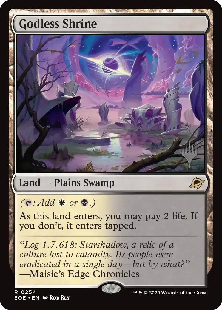 Godless Shrine [Edge of Eternities Promo Pack] | Chromatic Games