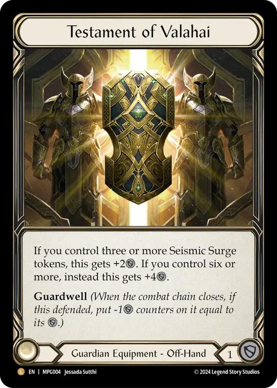 Testament of Valahai [MPG004] (Mastery Pack Guardian)  Rainbow Foil | Chromatic Games