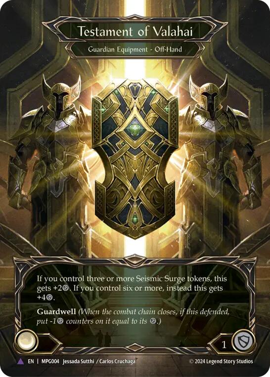 Testament of Valahai (Marvel Cold Foil) [MPG004] (Mastery Pack Guardian)  Cold Foil | Chromatic Games