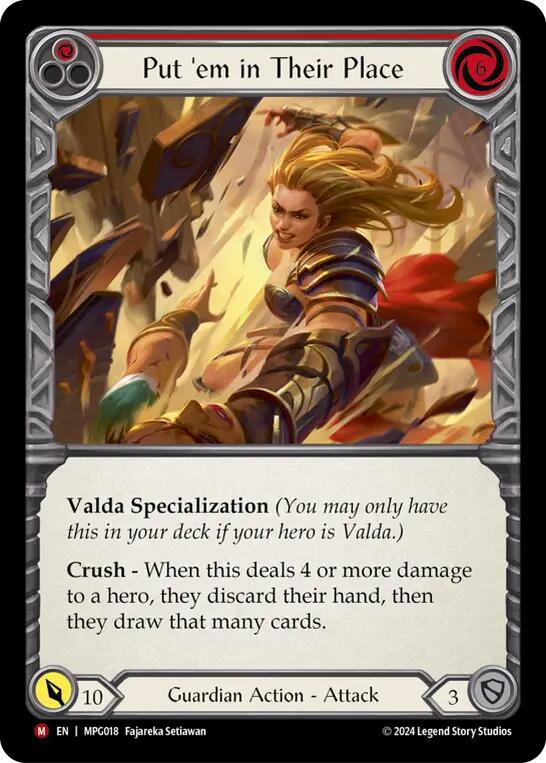 Put 'Em In Their Place [MPG018] (Mastery Pack Guardian)  Rainbow Foil | Chromatic Games