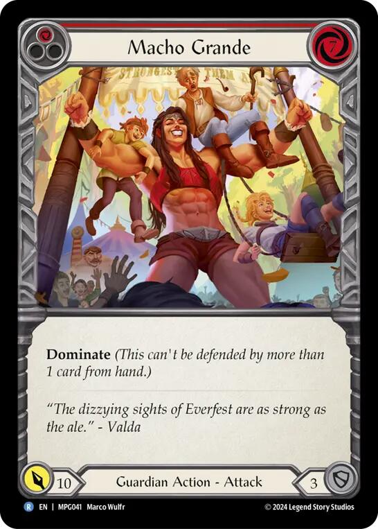 Macho Grande (Red) [MPG041] (Mastery Pack Guardian)  Rainbow Foil | Chromatic Games