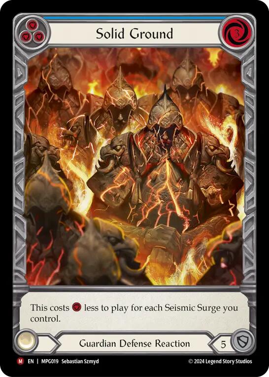 Solid Ground (Extended Art) [MPG019] (Mastery Pack Guardian)  Rainbow Foil | Chromatic Games