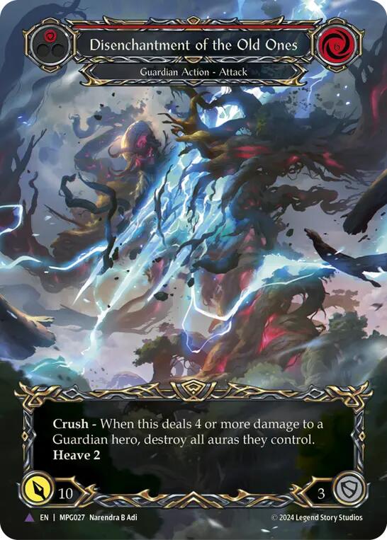 Disenchantment of the Old Ones (Marvel Cold Foil) [MPG027] (Mastery Pack Guardian)  Cold Foil | Chromatic Games