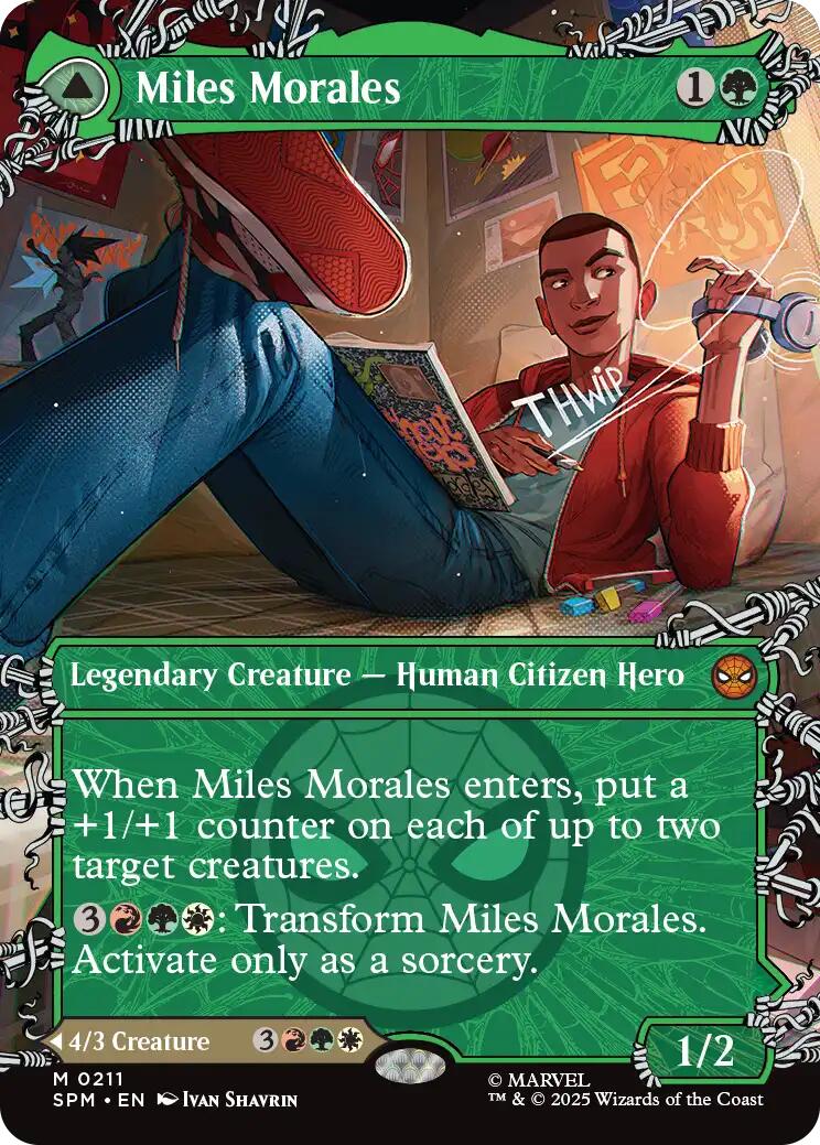 Miles Morales (0211) (Borderless) [Marvel's Spider-Man] | Chromatic Games