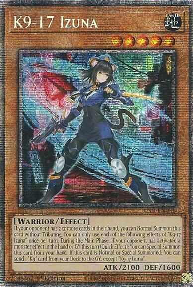 K9-17 Izuna (Starlight Rare) [JUSH-EN031] Starlight Rare | Chromatic Games