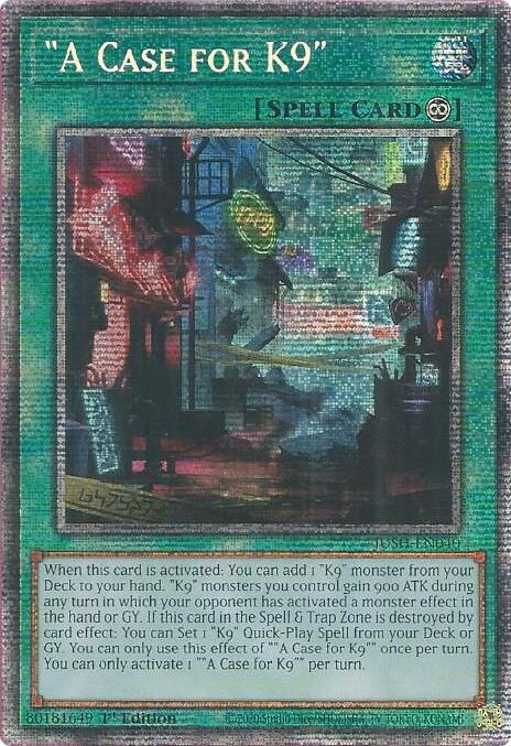 "A Case for K9" (Starlight Rare) [JUSH-EN040] Starlight Rare | Chromatic Games