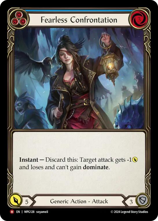 Fearless Confrontation [MPG128] (Mastery Pack Guardian)  Rainbow Foil | Chromatic Games