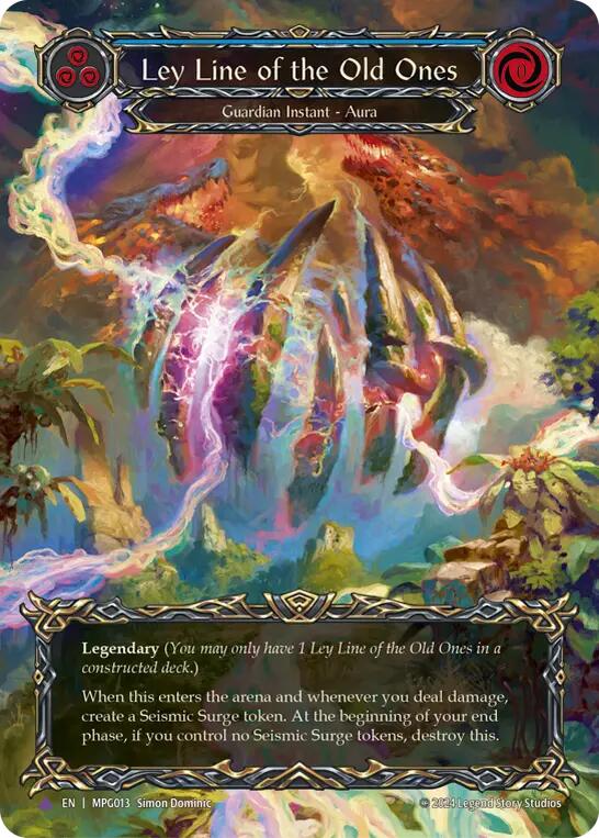 Ley Line of the Old Ones (Cold Foil) (Marvel) [MPG013] (Mastery Pack Guardian)  Cold Foil | Chromatic Games