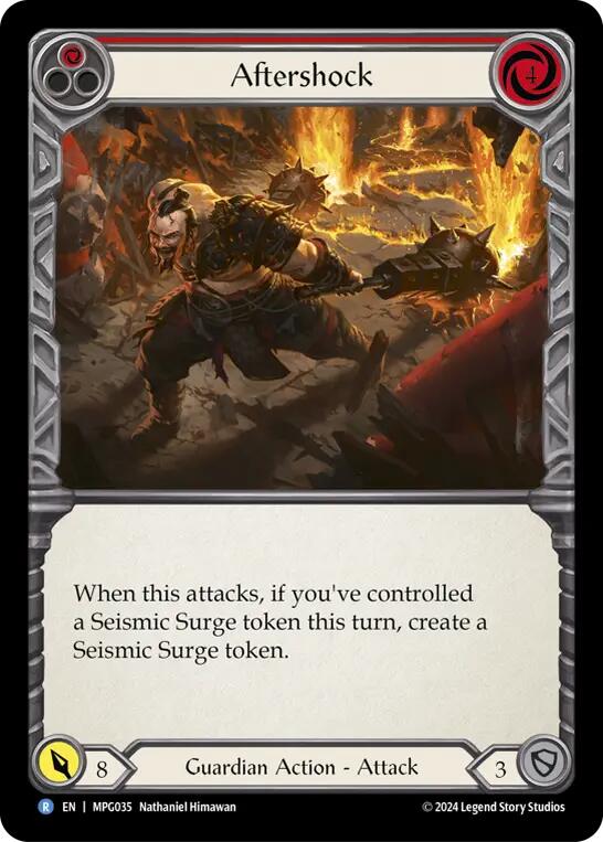 Aftershock (Red) [MPG035] (Mastery Pack Guardian) | Chromatic Games