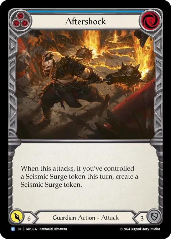 Aftershock (Blue) [MPG037] (Mastery Pack Guardian) | Chromatic Games