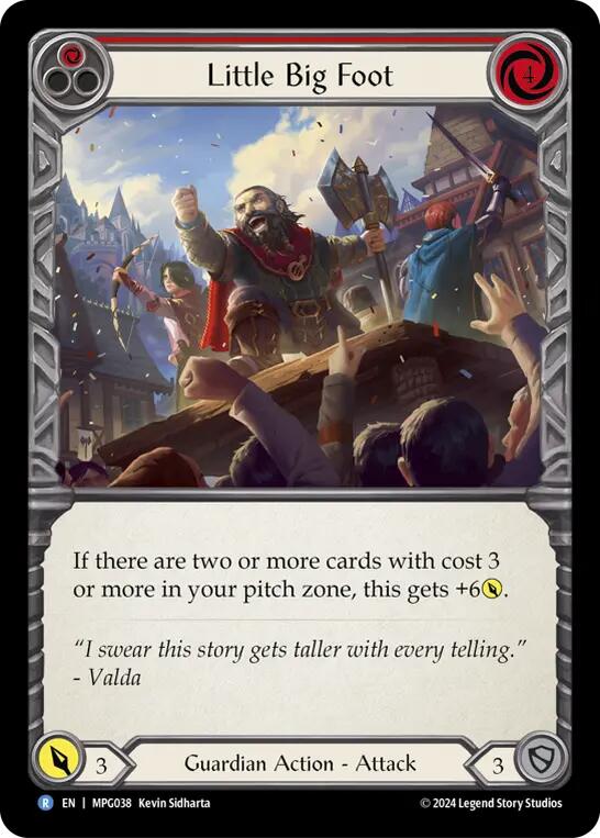 Little Big Foot (Red) [MPG038] (Mastery Pack Guardian)  Rainbow Foil | Chromatic Games