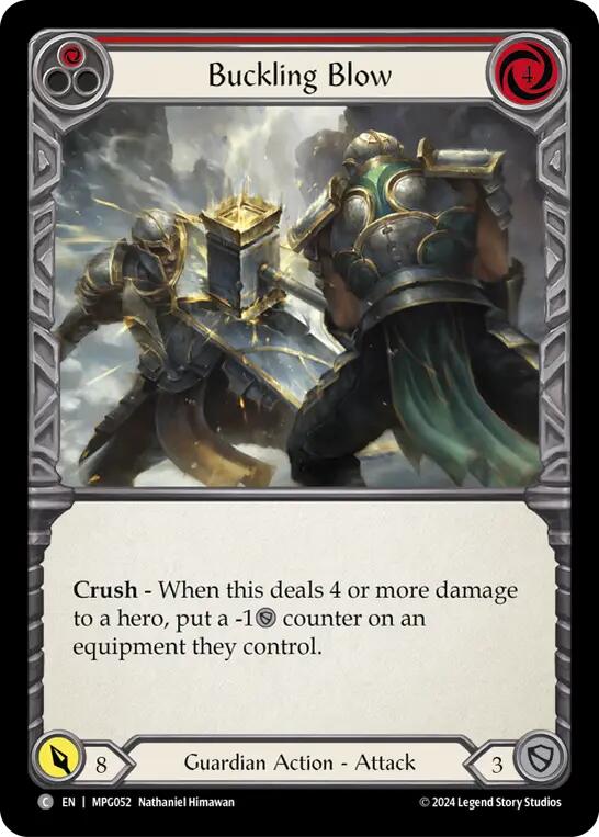 Buckling Blow (Red) [MPG052] (Mastery Pack Guardian) | Chromatic Games