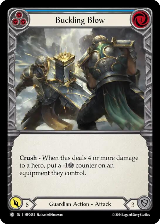 Buckling Blow (Blue) [MPG054] (Mastery Pack Guardian) | Chromatic Games