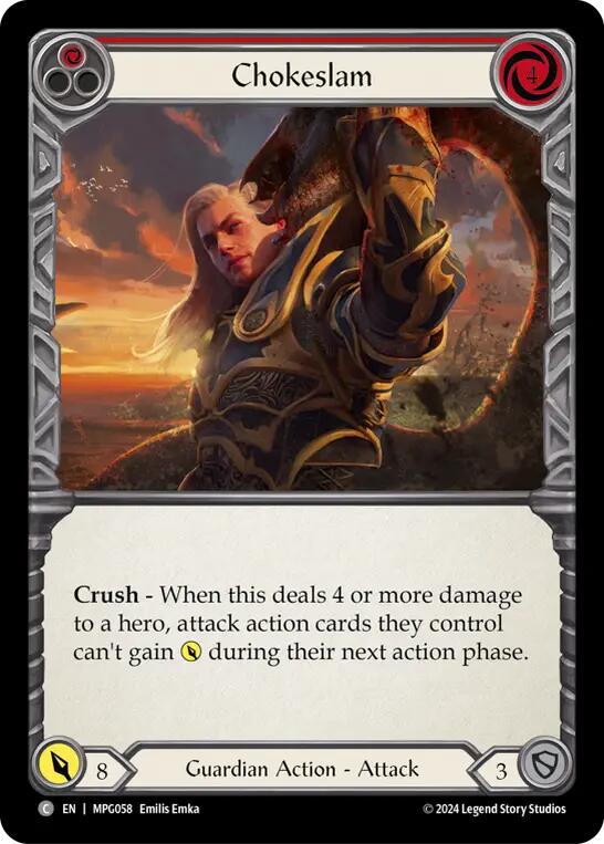 Chokeslam (Red) [MPG058] (Mastery Pack Guardian) | Chromatic Games
