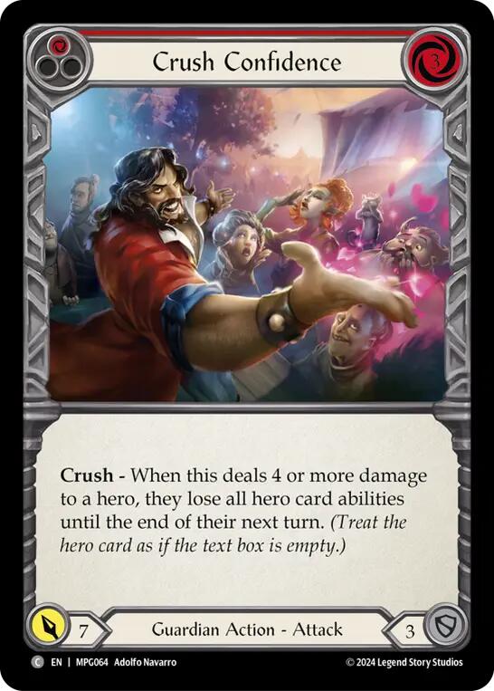 Crush Confidence (Red) [MPG064] (Mastery Pack Guardian) | Chromatic Games