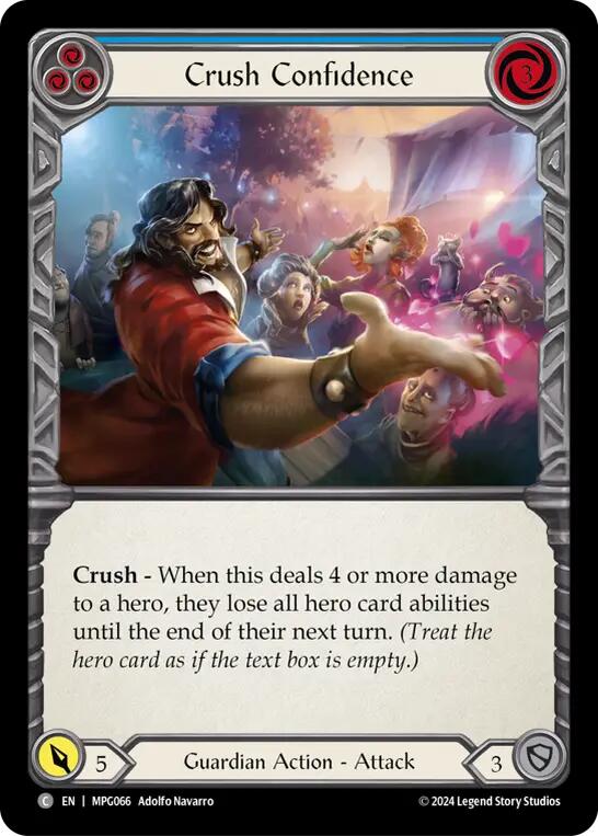 Crush Confidence (Blue) [MPG066] (Mastery Pack Guardian) | Chromatic Games