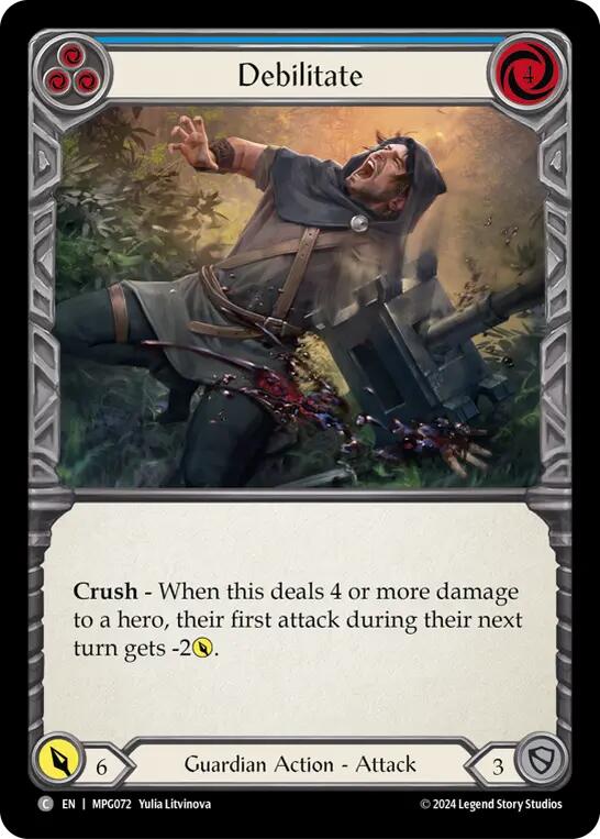 Debilitate (Blue) [MPG072] (Mastery Pack Guardian) | Chromatic Games