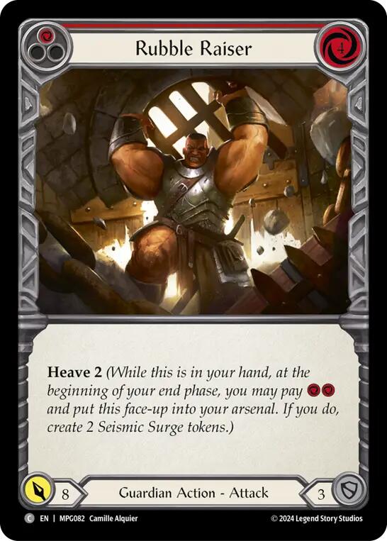 Rubble Raiser (Red) [MPG082] (Mastery Pack Guardian) | Chromatic Games