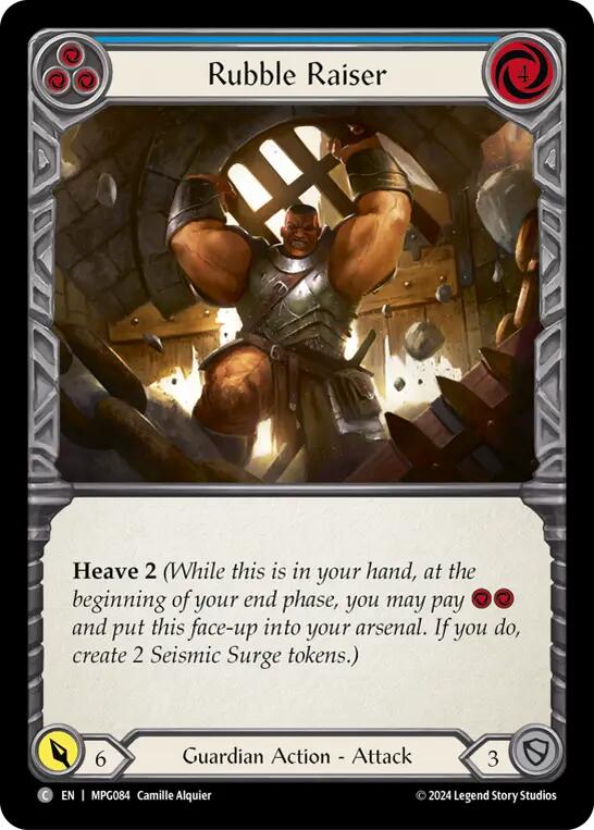 Rubble Raiser (Blue) [MPG084] (Mastery Pack Guardian)  Rainbow Foil | Chromatic Games
