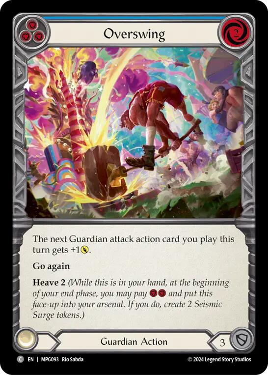 Overswing (Blue) [MPG093] (Mastery Pack Guardian)  Rainbow Foil | Chromatic Games