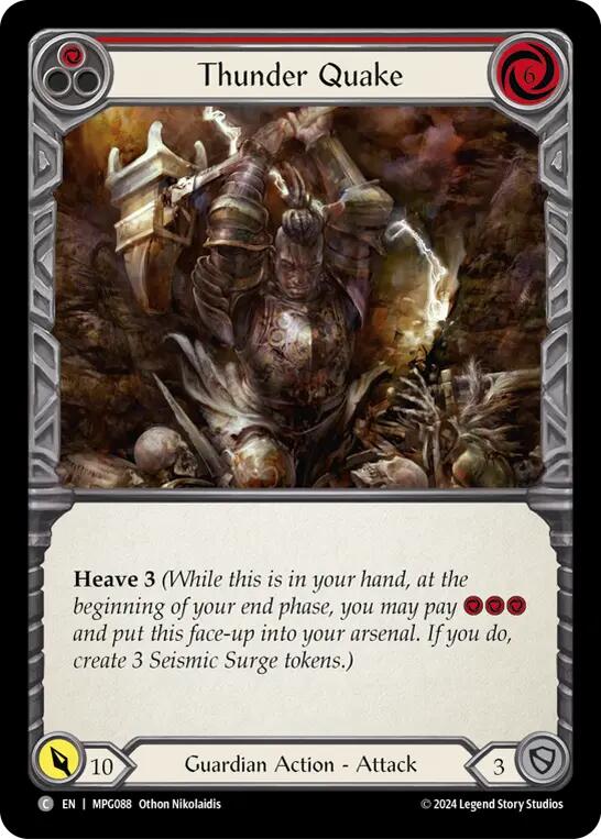 Thunder Quake (Red) [MPG088] (Mastery Pack Guardian) | Chromatic Games