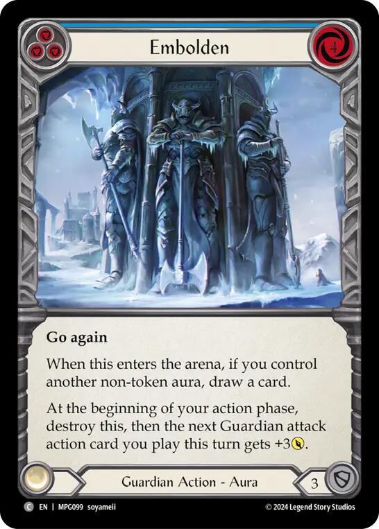 Embolden (Blue) [MPG099] (Mastery Pack Guardian) | Chromatic Games