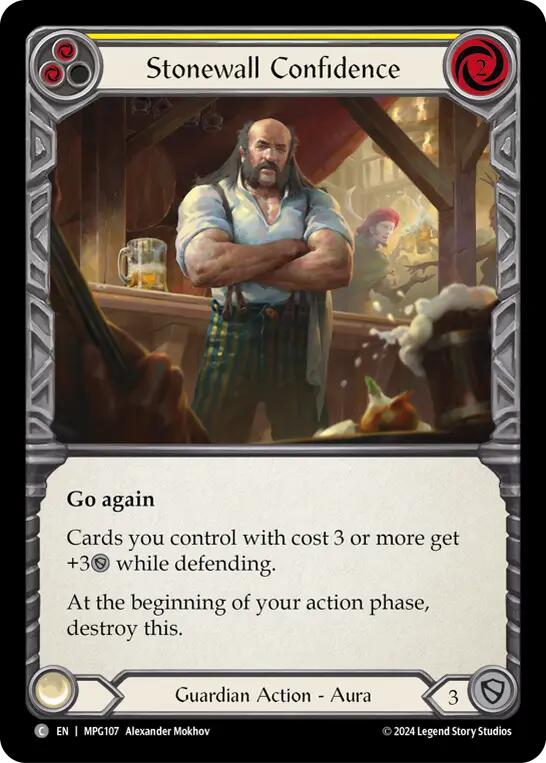 Stonewall Confidence (Yellow) [MPG107] (Mastery Pack Guardian) | Chromatic Games
