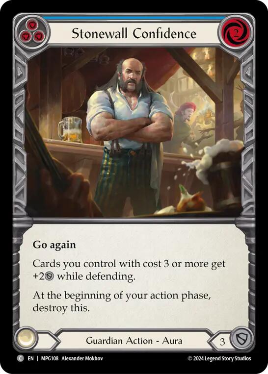 Stonewall Confidence (Blue) [MPG108] (Mastery Pack Guardian) | Chromatic Games