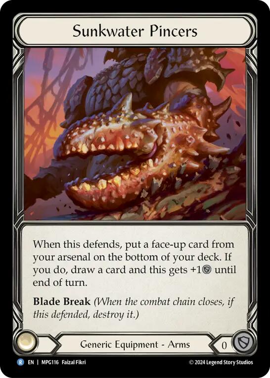 Sunkwater Pincers [MPG116] (Mastery Pack Guardian)  Cold Foil | Chromatic Games