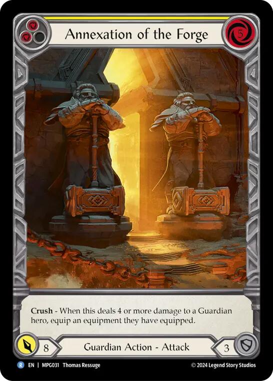 Annexation of the Forge (Extended Art) [MPG031] (Mastery Pack Guardian)  Rainbow Foil | Chromatic Games