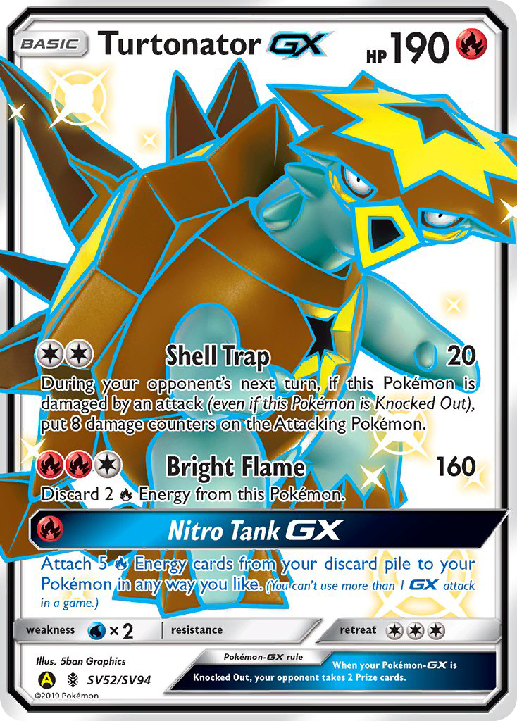 Turtonator GX (SV52/SV94) [Sun & Moon: Hidden Fates - Shiny Vault] | Chromatic Games