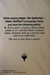 Blank Hero Token [FINAL FANTASY Tokens] | Chromatic Games