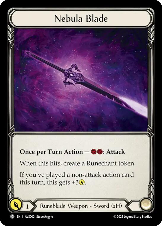 Nebula Blade [AVS002] (Armory Deck: Legends Viserai) | Chromatic Games